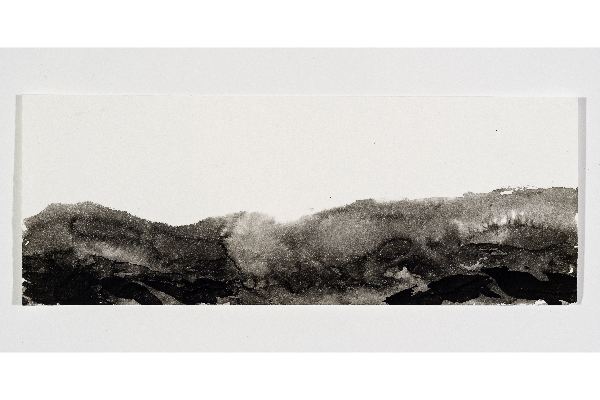Making Space V, ink on Strathmore Watercolour, 12x5 in.